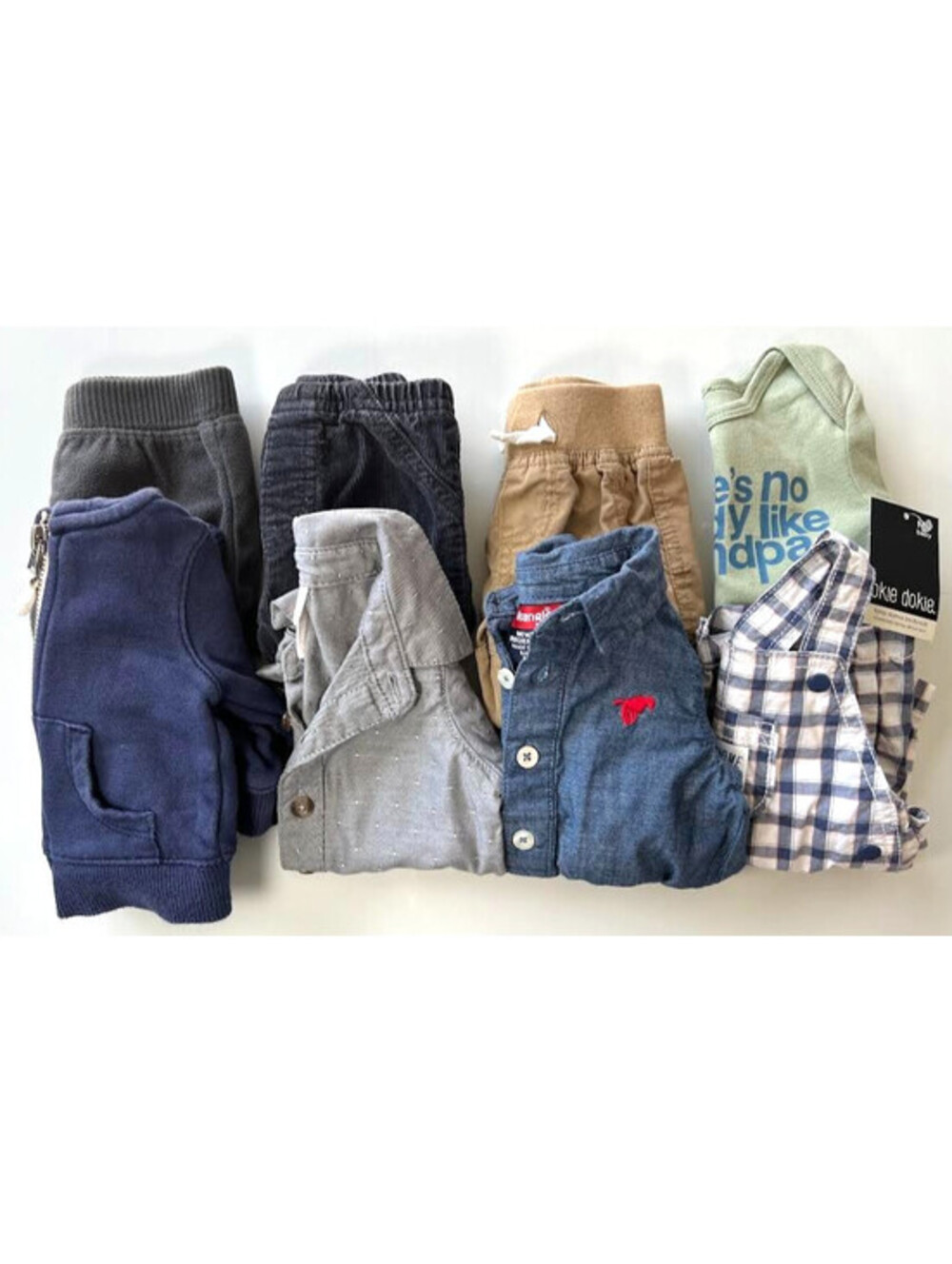 Boys Clothing Bundle-Size Newborn, Lot of 8 Pieces, Grandpa Bodysuit is NWT